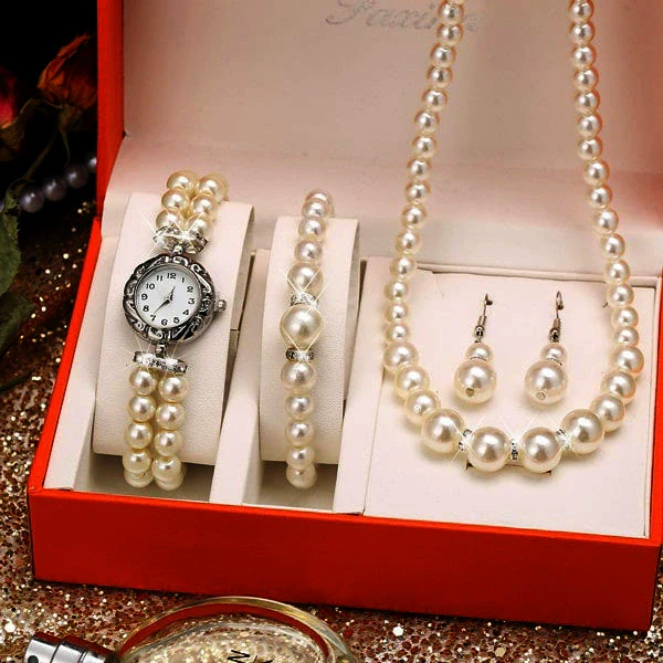 Women's Leisure Style Alloy Band Round Dial Watch With Stainless Steel Clasp - Image 7