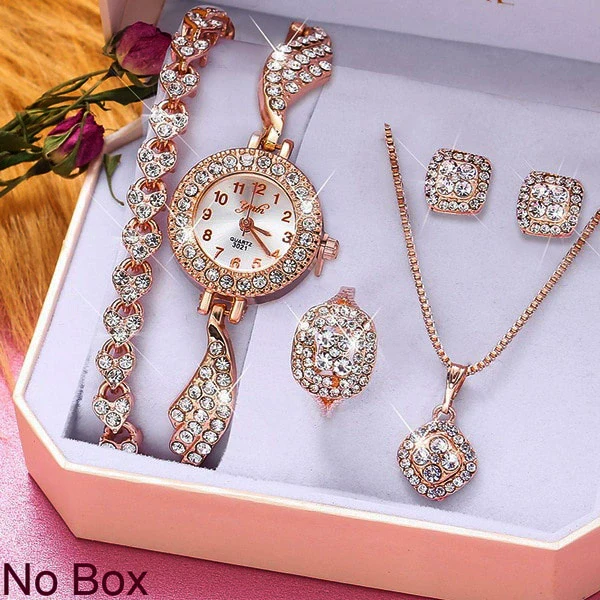 Women's Leisure Style Alloy Band Round Dial Watch With Stainless Steel Clasp - Image 8