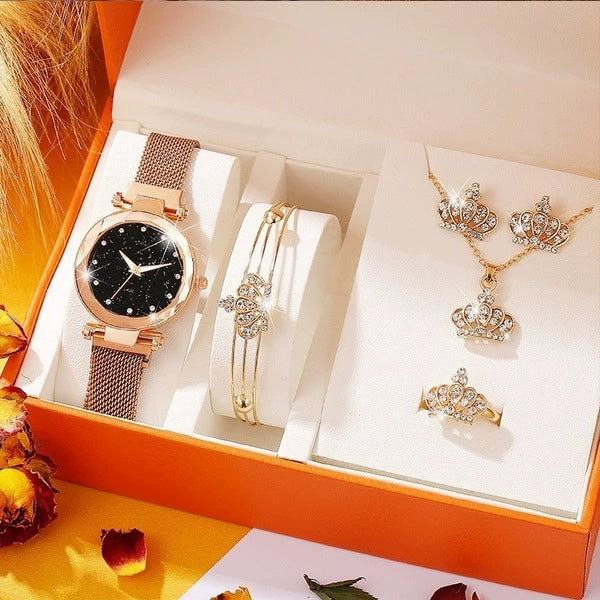 Women's Leisure Style Alloy Band Round Dial Watch With Stainless Steel Clasp - Image 9