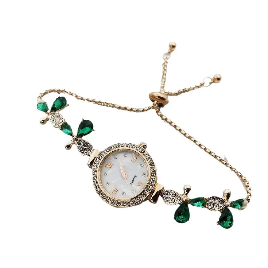 Women's Leisure Style Round Alloy And Stainless Steel Butterfly Fashion Quartz Watch - Image 5