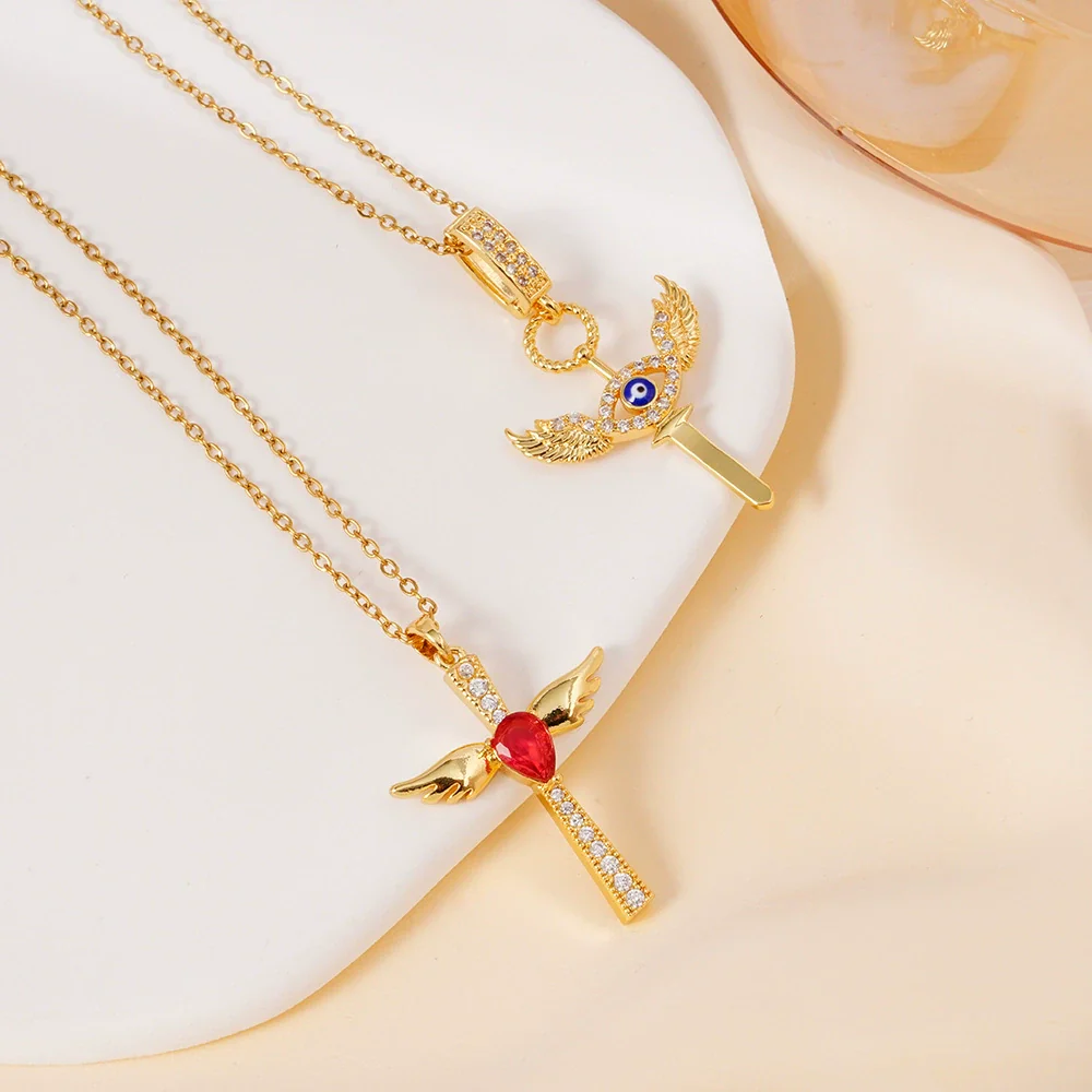 Women's Light Luxury Geometric Copper Diamond Necklace With O Word Chain And Electroplating - Image 2