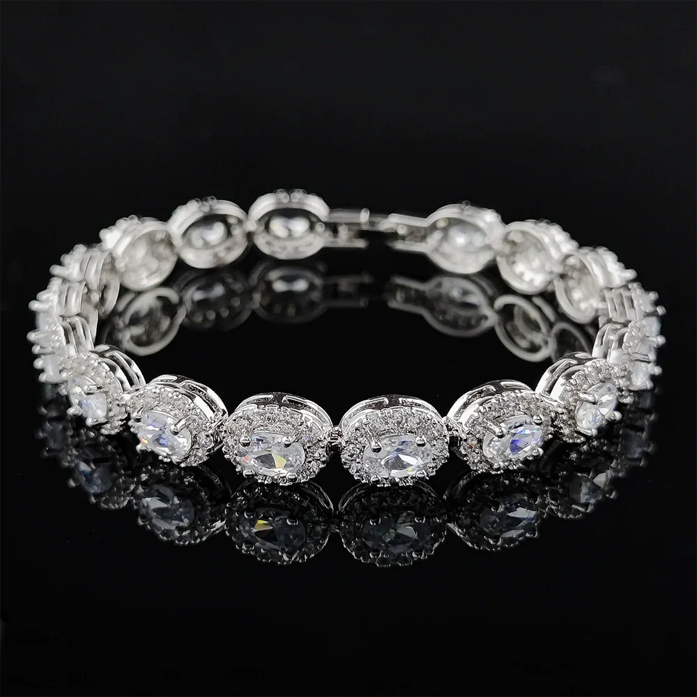 Women's Light Luxury Geometric Copper Eggshaped Bracelet - Image 5