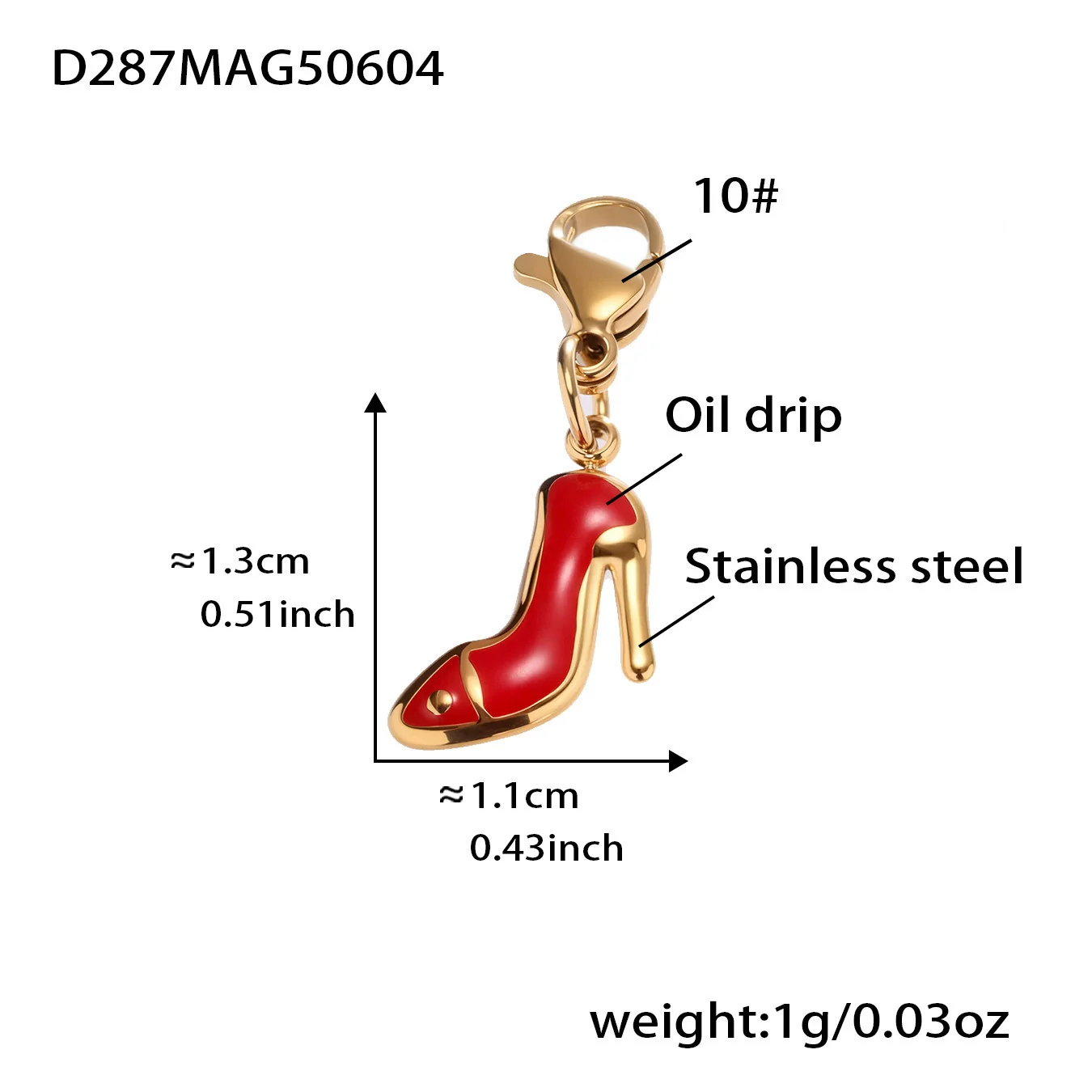 Women's Luxury Ferris Wheel Heart Cross Necklace With Geometric Pattern Made Of Stainless Steel Zircon Enamel Glaze And Titanium Steel Electroplated - Image 11