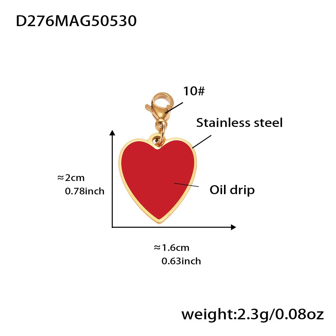 Women's Luxury Ferris Wheel Heart Cross Necklace With Geometric Pattern Made Of Stainless Steel Zircon Enamel Glaze And Titanium Steel Electroplated - Image 8