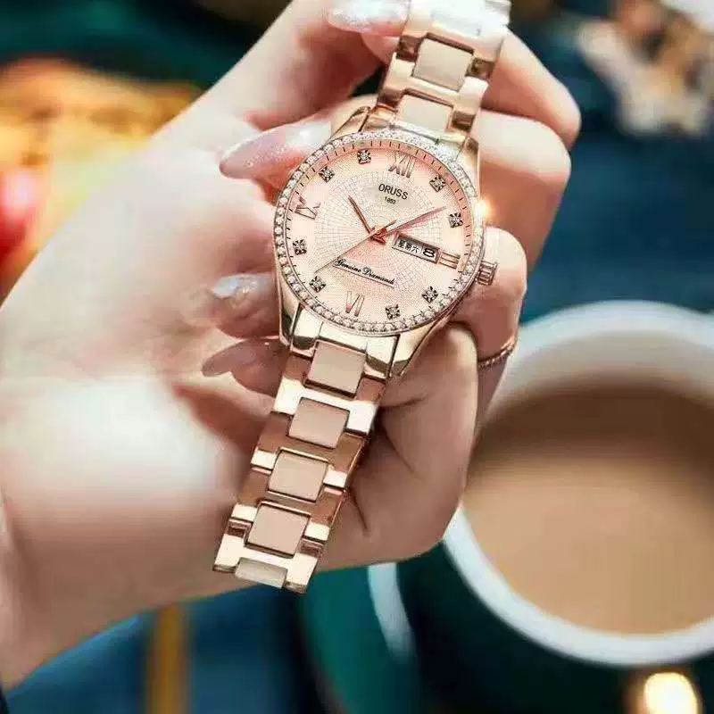 Women's Luxury Nonmechanical Quartz Watch Alloy Case And Strap Round Dial Leisure Style Waterproof Luminous - Image 5