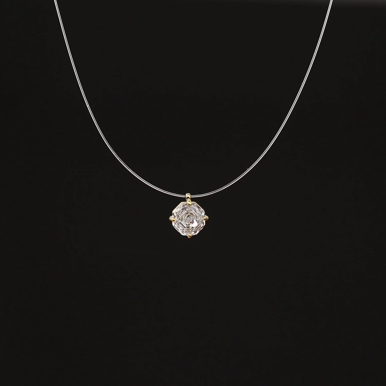Women's Mermaid Tear Clavicle Chain Necklace Normcore Design Super Flash Zircon Pendant Alloy And Copper Material Geometric Pattern Electroplating Process - Image 11