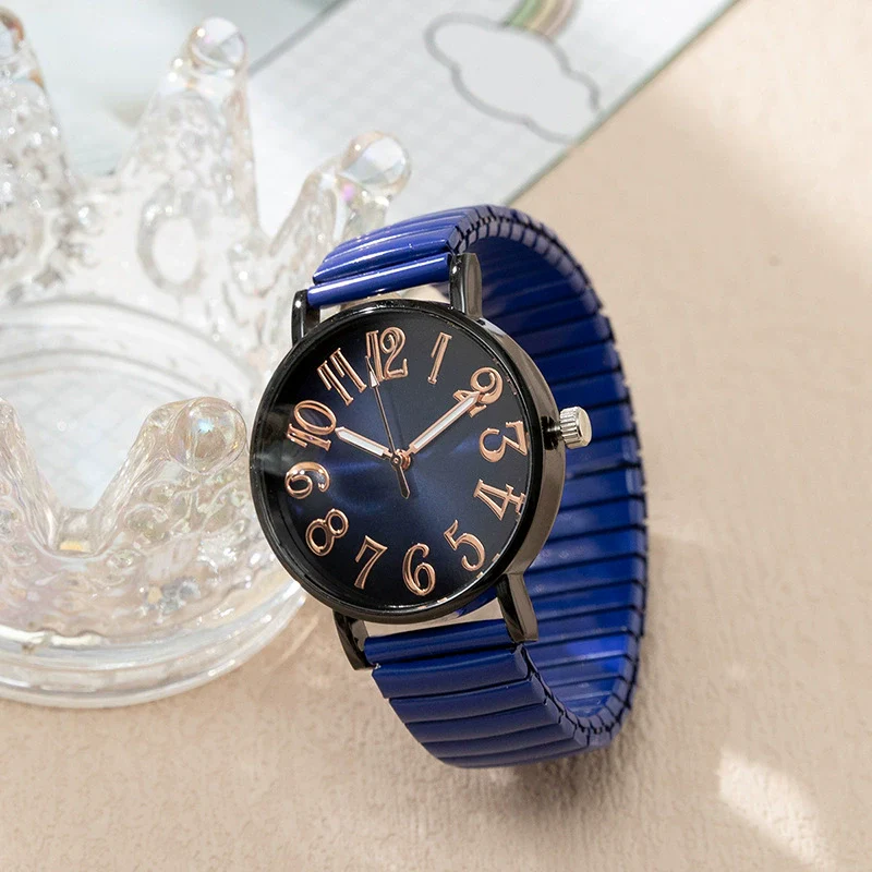 Women's Metal Band Round Dial Quartz Watch Fashion Style - Image 4