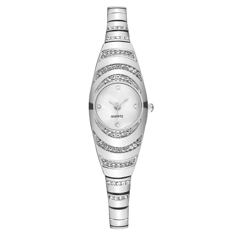 Women's Metal Bracelet Quartz Watch With Oval Dial And Leisure Style - Image 3