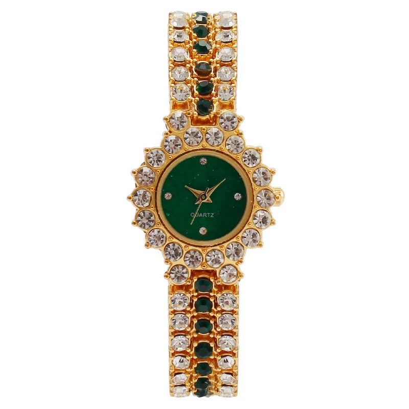 Women's Metal Copper Buckle Fashion Diamond Quartz Round Dial Watch - Image 8