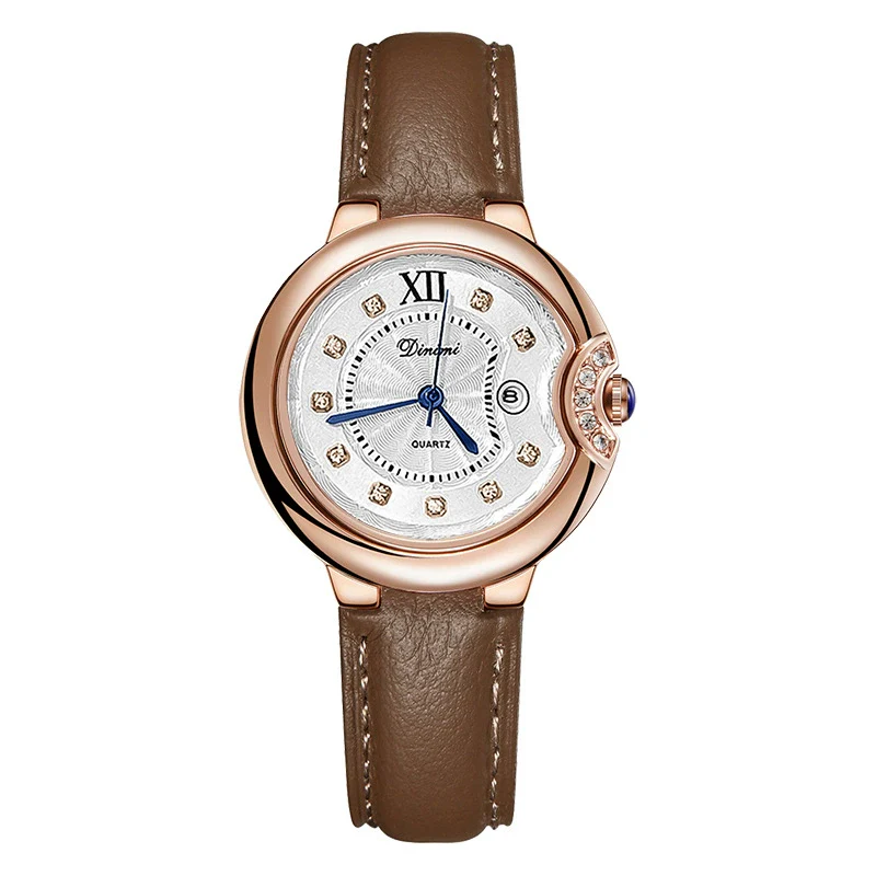 Women's Metal Watch Round Dial Leisure Style - Image 5