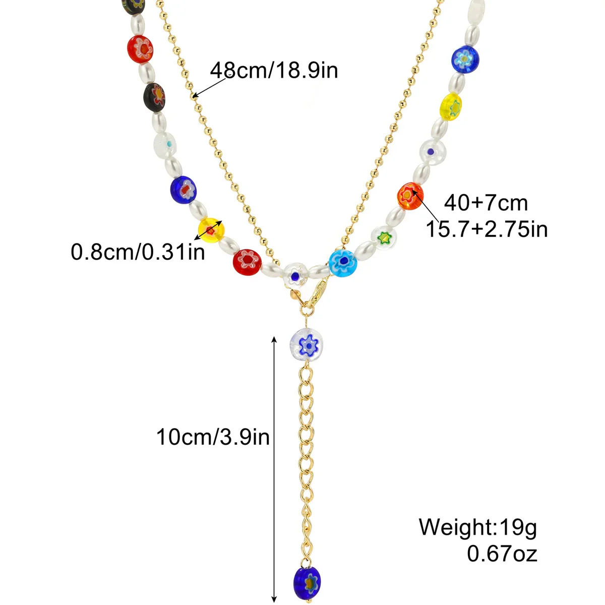 Women's Multilayer Alloy Necklace With Cross Chain Ushape Drop Shape Star Geometric Pattern Electroplated - Image 3