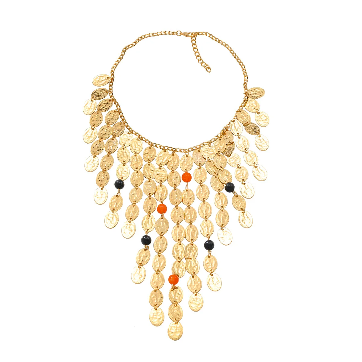 Women's Multilayered Braided Long Casual Clavicle Necklace Zinc Alloy Geometric Electroplating - Image 5