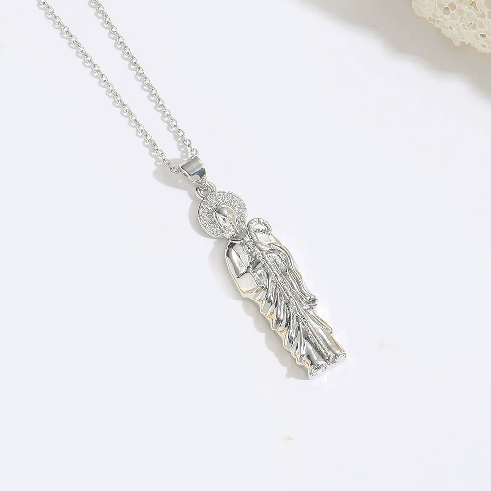 Women's Necklace Copper O Word Chain Mixed Gemstone Setting Electroplating - Image 11