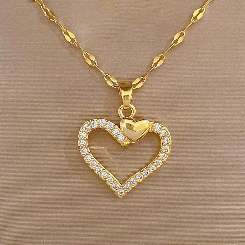 Women's Necklace Titanium Steel Copper Electroplating Geometric Style - Image 6