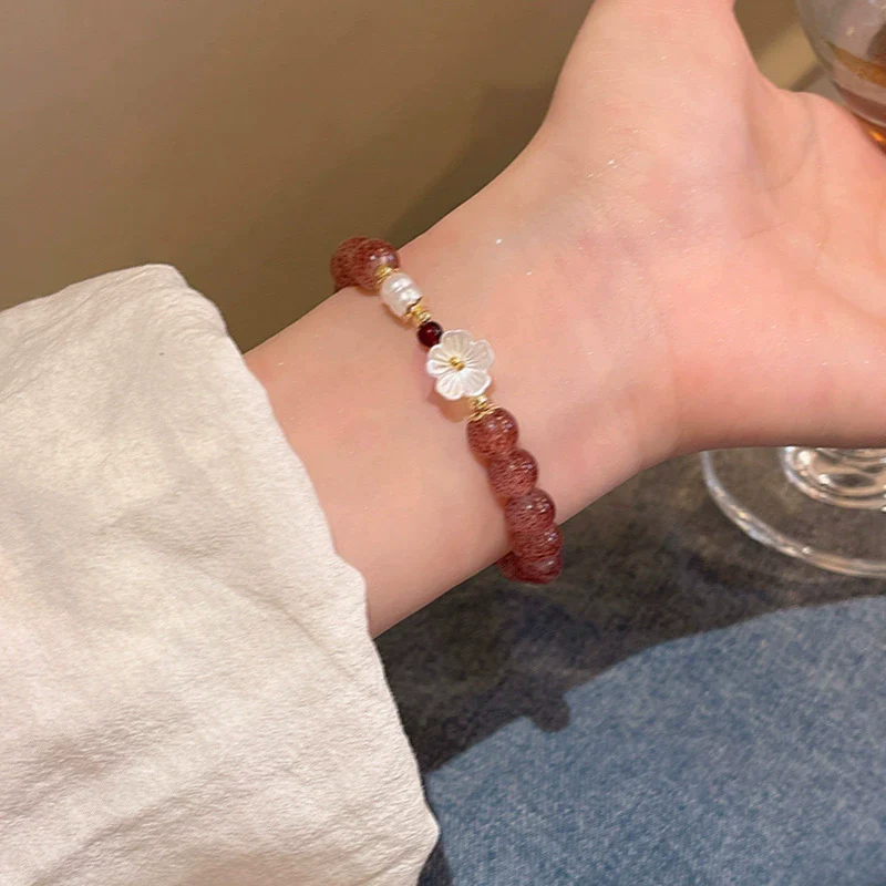 Women's Pearl Geometric Insectinspired Electroplated Hand Jewelry Bracelet - Image 23