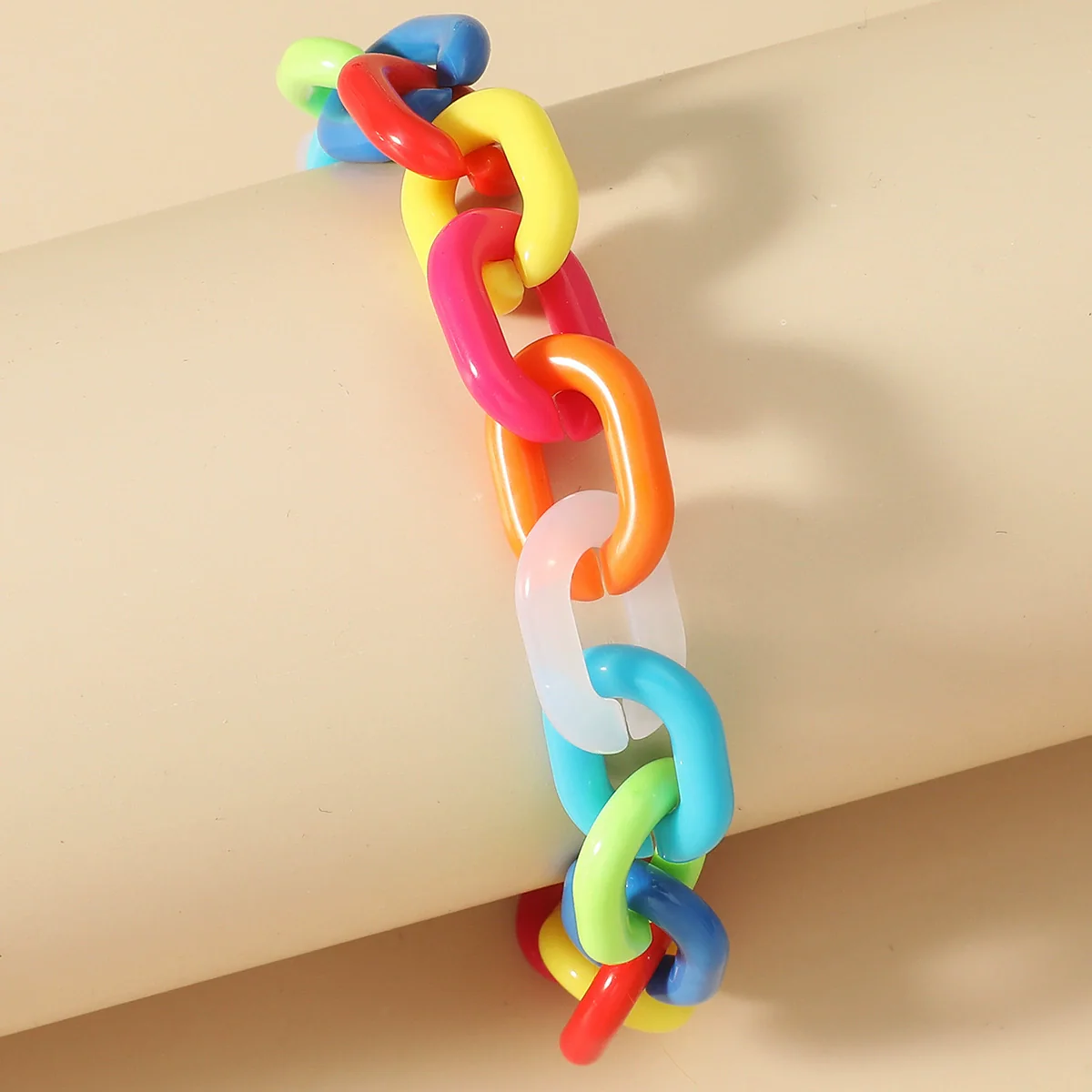 Women's Plastic Resin Geometric Handmade Candy Bracelet - Image 3