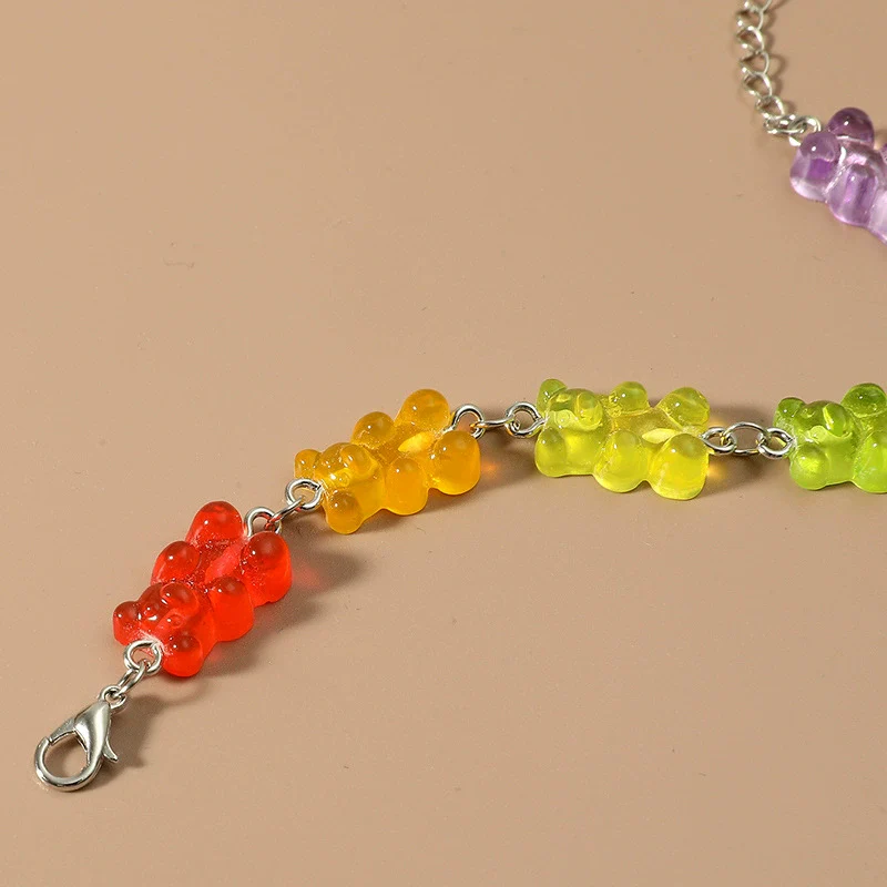 Women's Plastic Resin Geometric Handmade Candy Bracelet - Image 4