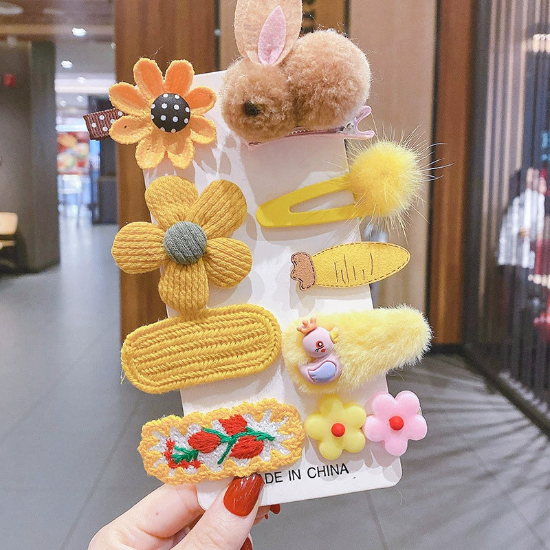 Women's Plush Cloth Handmade Fashion Ol Style Side Clip Hairpin - Image 29