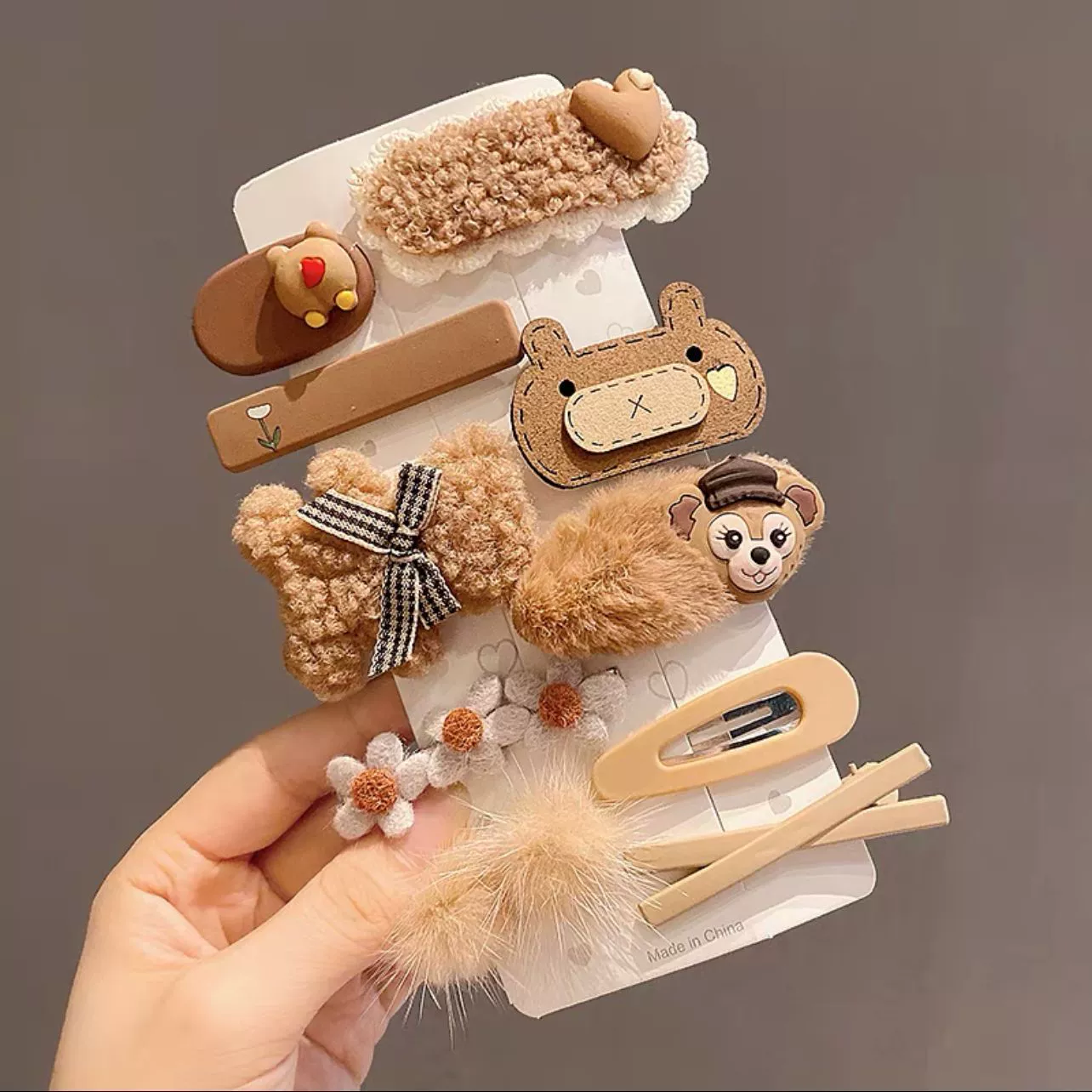 Women's Plush Cloth Handmade Fashion Ol Style Side Clip Hairpin - Image 6