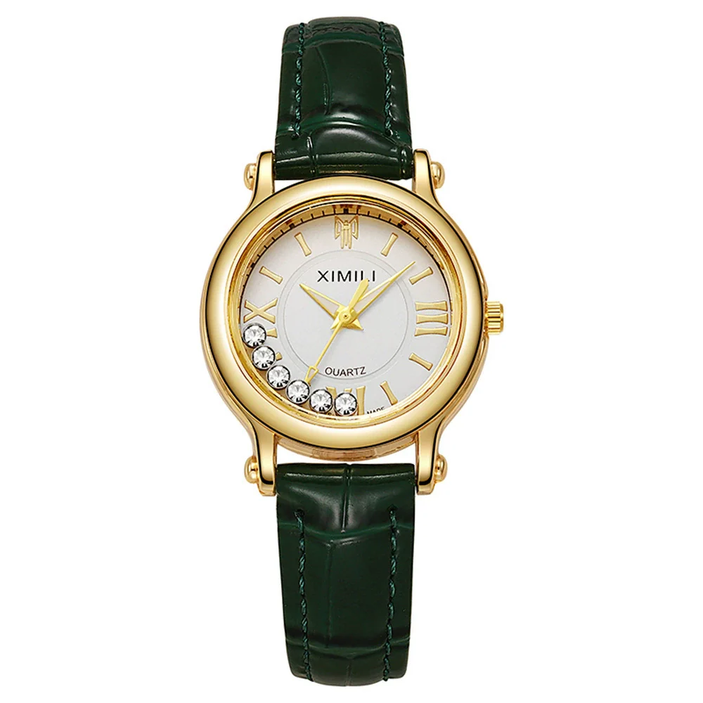 Women's Quartz Watch Alloy Case Imitation Leather Strap Round Dial Leisure Style - Image 10