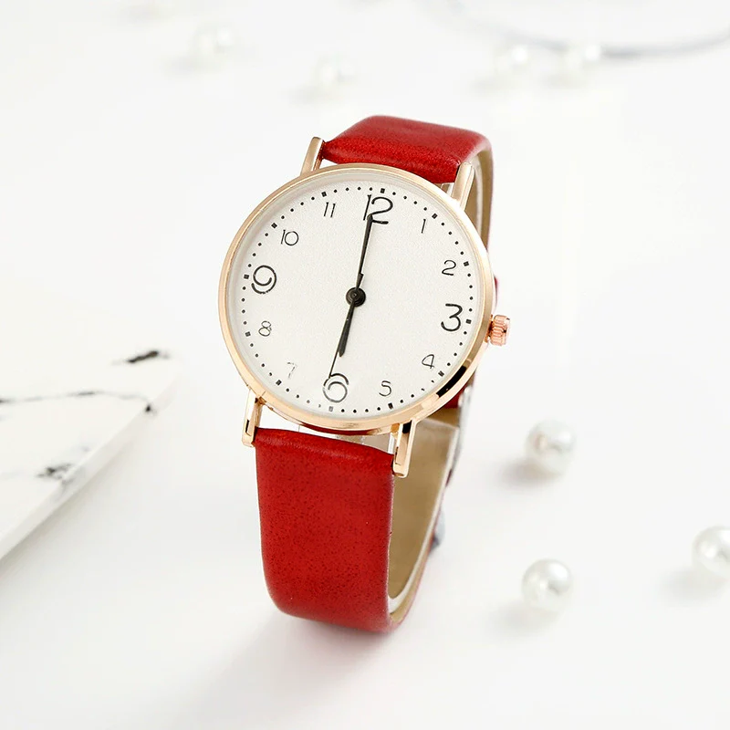 Women's Quartz Watch Alloy Case Imitation Leather Strap Round Dial Leisure Style - Image 6
