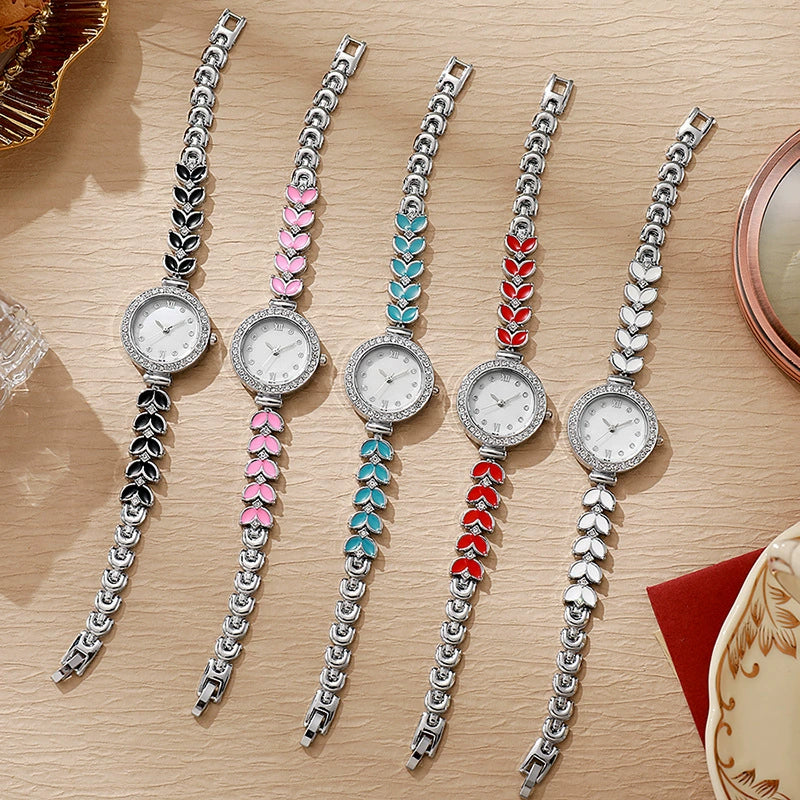 Women's Resin And Alloy Bracelet Watch Colorful Mermaid Fashion Round Dial - Image 2
