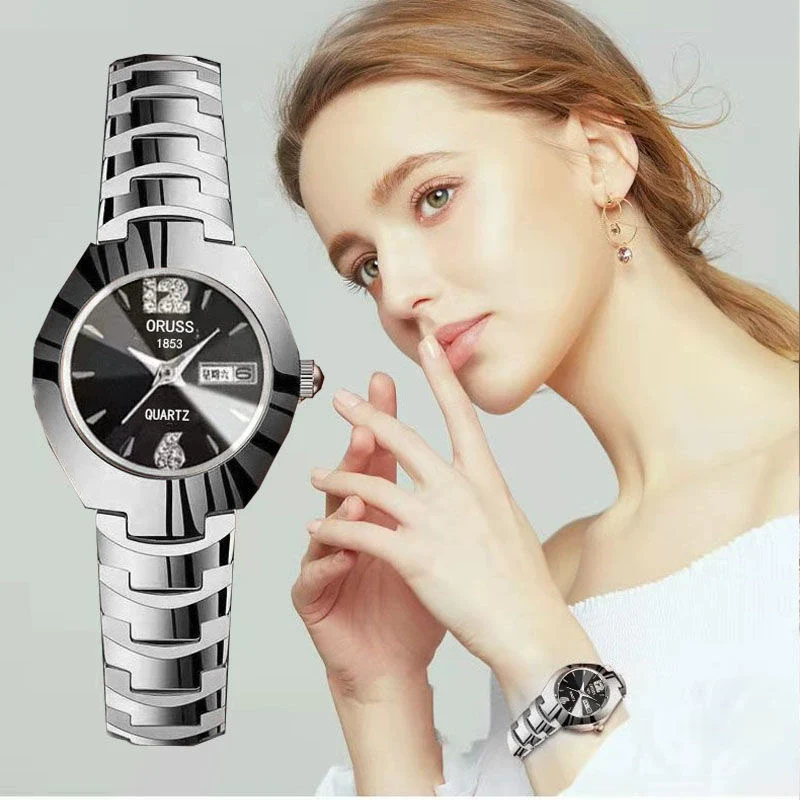 Women's Retro Square Dial Alloy Watch With Stainless Steel Clasp And Mineral Strengthened Glass Mirror - Image 13