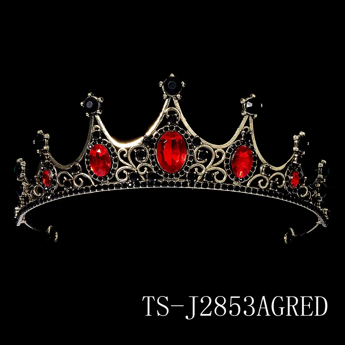 Women's Rhinestone Crown Hollow Alloy Headband Hair Accessories - Image 10