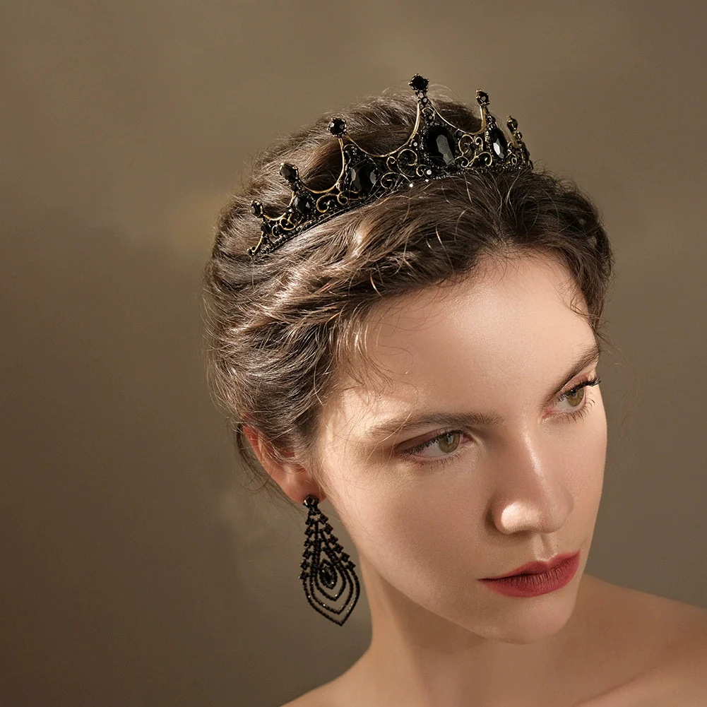 Women's Rhinestone Crown Hollow Alloy Headband Hair Accessories - Image 4