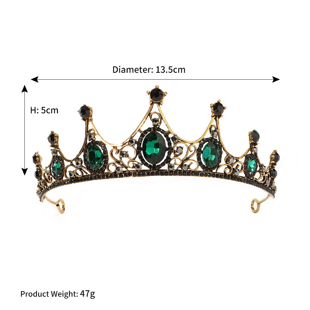 Women's Rhinestone Crown Hollow Alloy Headband Hair Accessories - Image 7