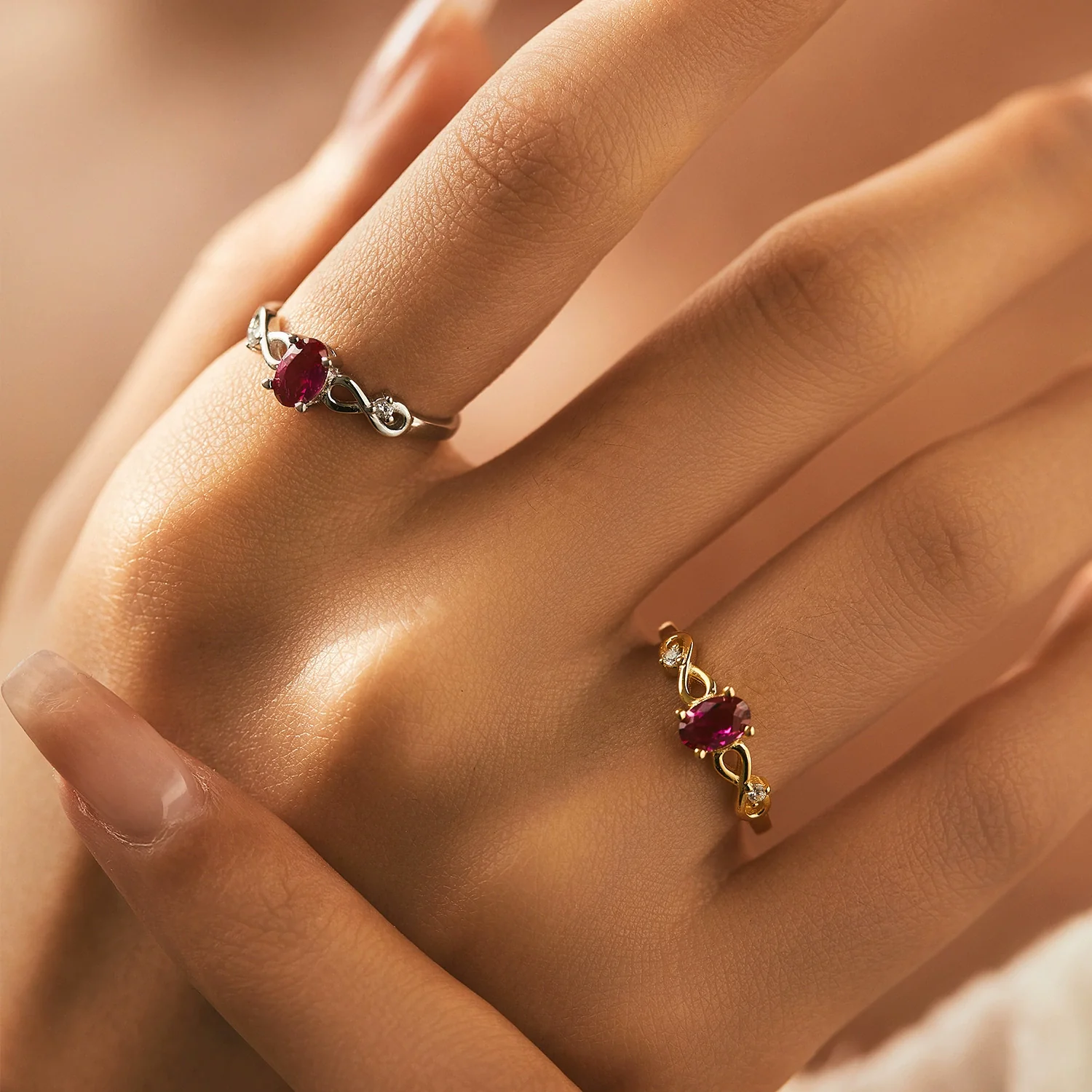Women's S925 Sterling Silver Court Style Ring With Letters Numbers Text Pattern And Diamond Design - Image 2