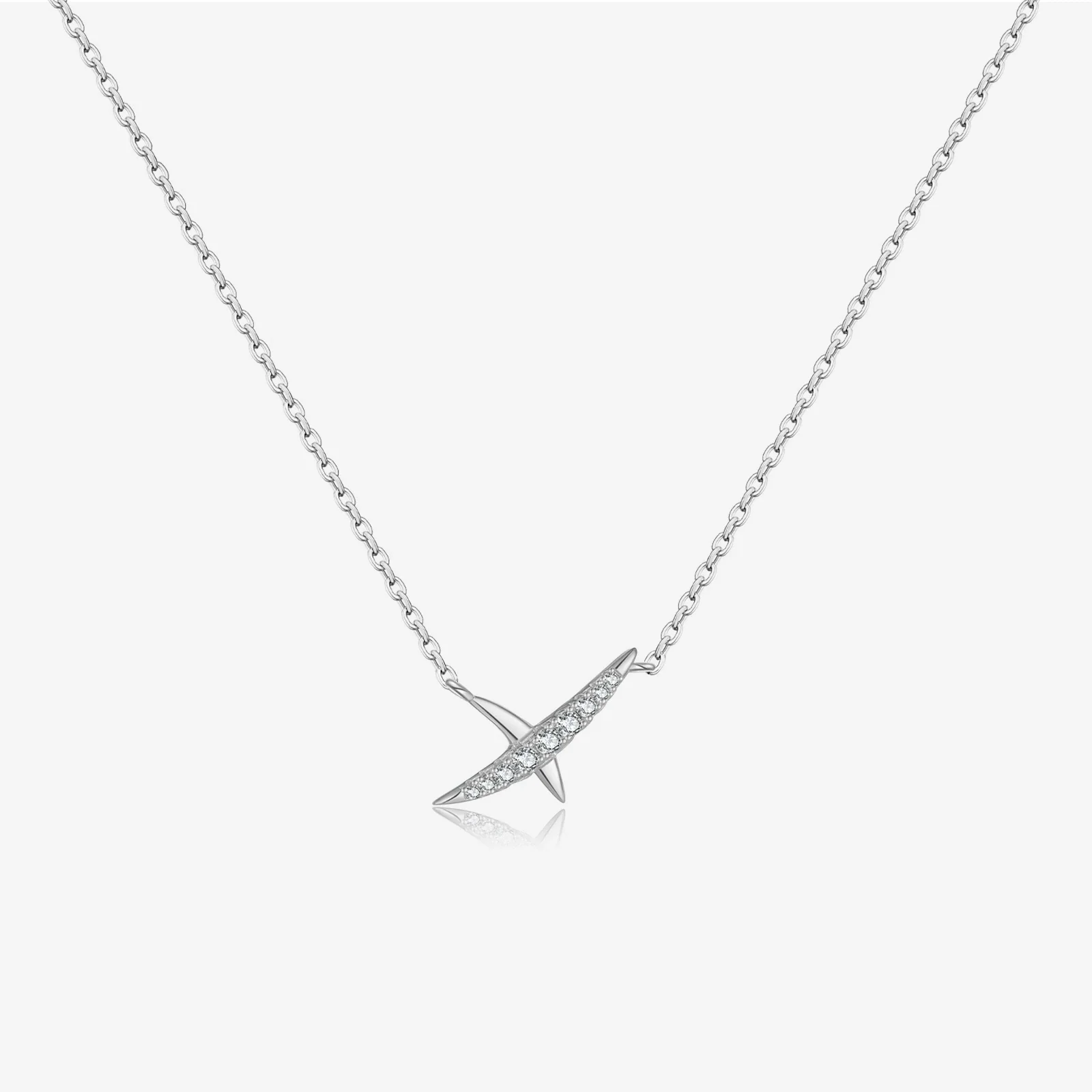 Women's S925 Sterling Silver Jewelry Set With Microinlaid Zircon Bracelet Necklace Earrings Classic Versatile Design - Image 6
