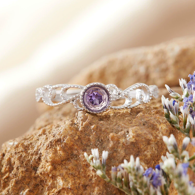 Women's S925 Sterling Silver Wave Shaped Gem Set Ring With Natural Sapphire Ruby Topa Garnet Olivine - Image 6