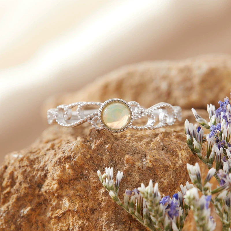 Women's S925 Sterling Silver Wave Shaped Gem Set Ring With Natural Sapphire Ruby Topa Garnet Olivine - Image 9