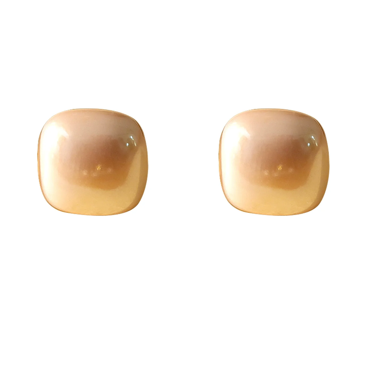 Women's Square Geometric Copper Electroplated Earrings - Image 5