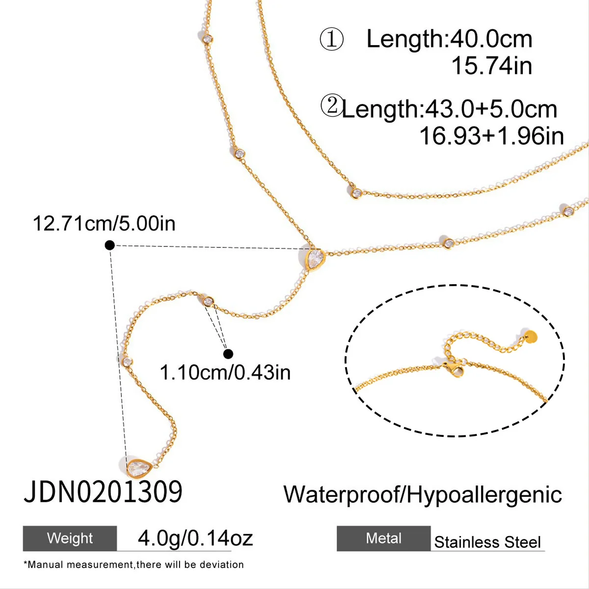 Women's Stainless Steel Jewelry Accessories Ring Necklace Bracelet With Pvd Furnace Vacuum Real Gold Plating - Image 11