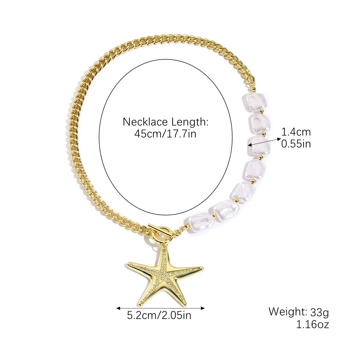 Women's Summer Alloy Geometric Irregular Blue Shell Clavicle Chain Necklace Electroplated Jewelry - Image 8