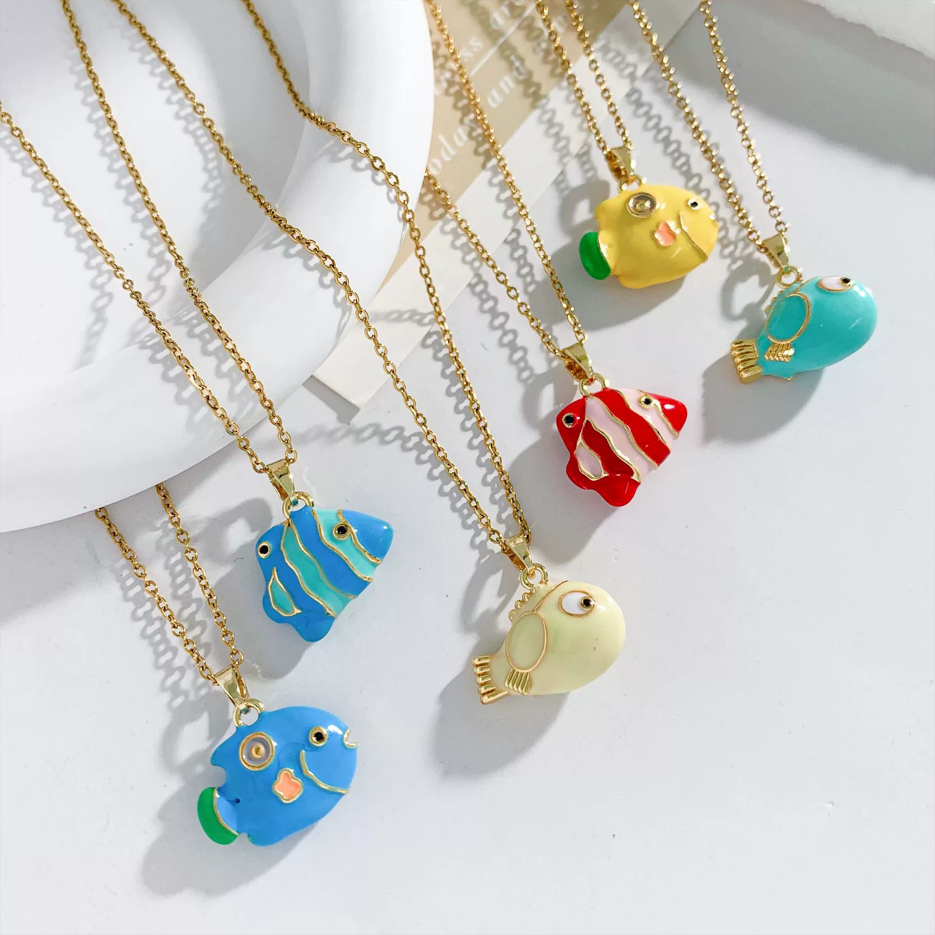 Women's Sweet Animal Style Copper And Titanium Steel Clown Fish Necklace With Real Gold Plating And Enhanced Color Retention - Image 4