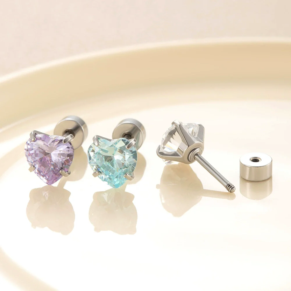 Women's Sweet Geometric Zircon Metal Ear Nail