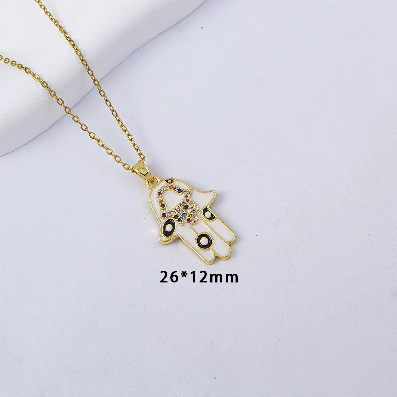 Women's Titanium Steel And Copper Pendant Necklace With Electroplating And Casual Style - Image 2