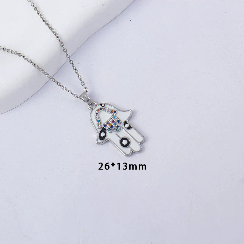 Women's Titanium Steel And Copper Pendant Necklace With Electroplating And Casual Style - Image 7