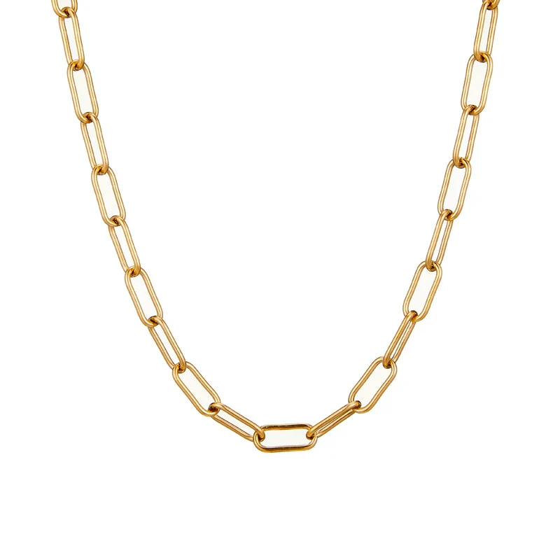 Women's Titanium Steel Thick Chain Necklace Electroplated For Autumn And Winter - Image 5