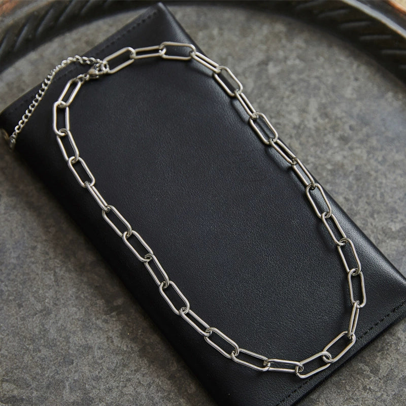 Women's Titanium Steel Thick Chain Necklace Electroplated For Autumn And Winter - Image 7