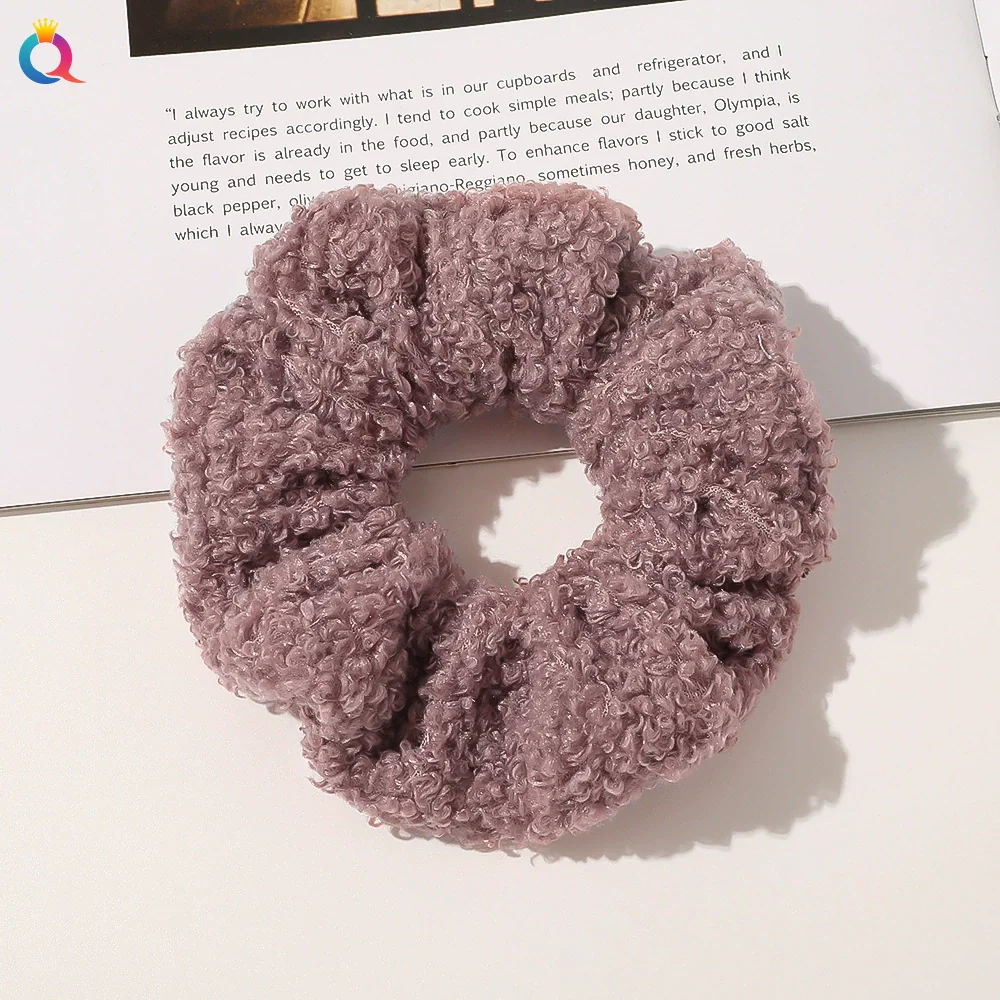 Women's Wool And Cloth Handmade Striped Large Intestine Hair Ring Hair Accessories - Image 10