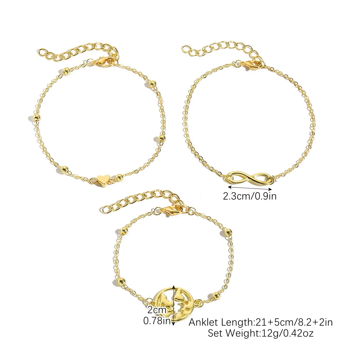 Women's Zinc Alloy Simple Multilayer Bracelet With Bow Drop Shape Star Geometric Animal Zodiac Letter Number Text Patterns And Electroplating Treatment - Image 13