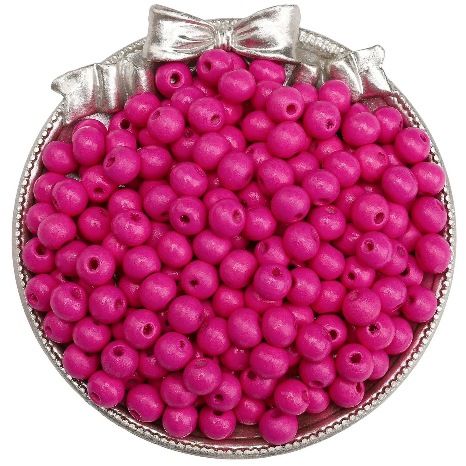 Wooden Round Beads Retro Style Spray Painted Handmade Diy Jewelry Accessories For Bracelet And Mobile Phone Chain - Image 12