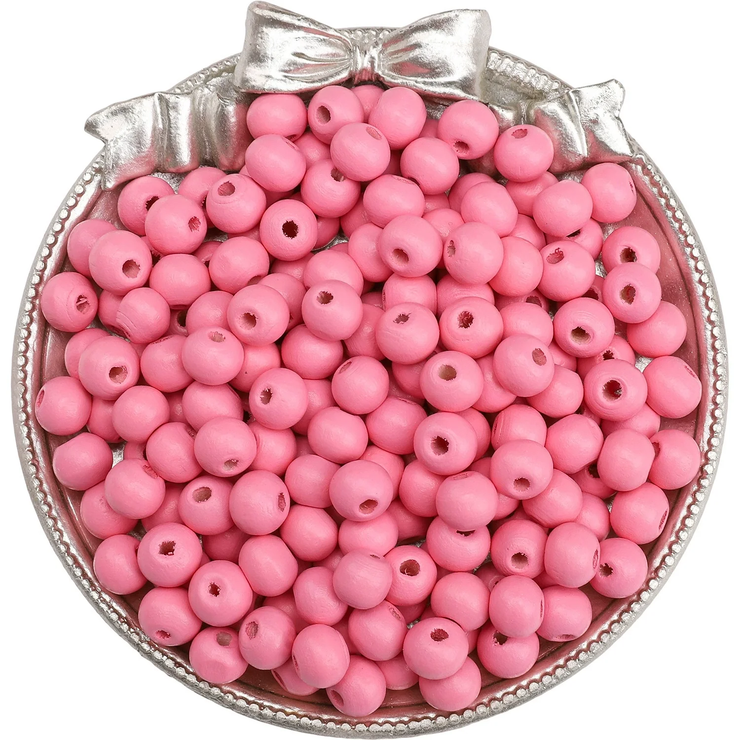 Wooden Round Beads Retro Style Spray Painted Handmade Diy Jewelry Accessories For Bracelet And Mobile Phone Chain - Image 14
