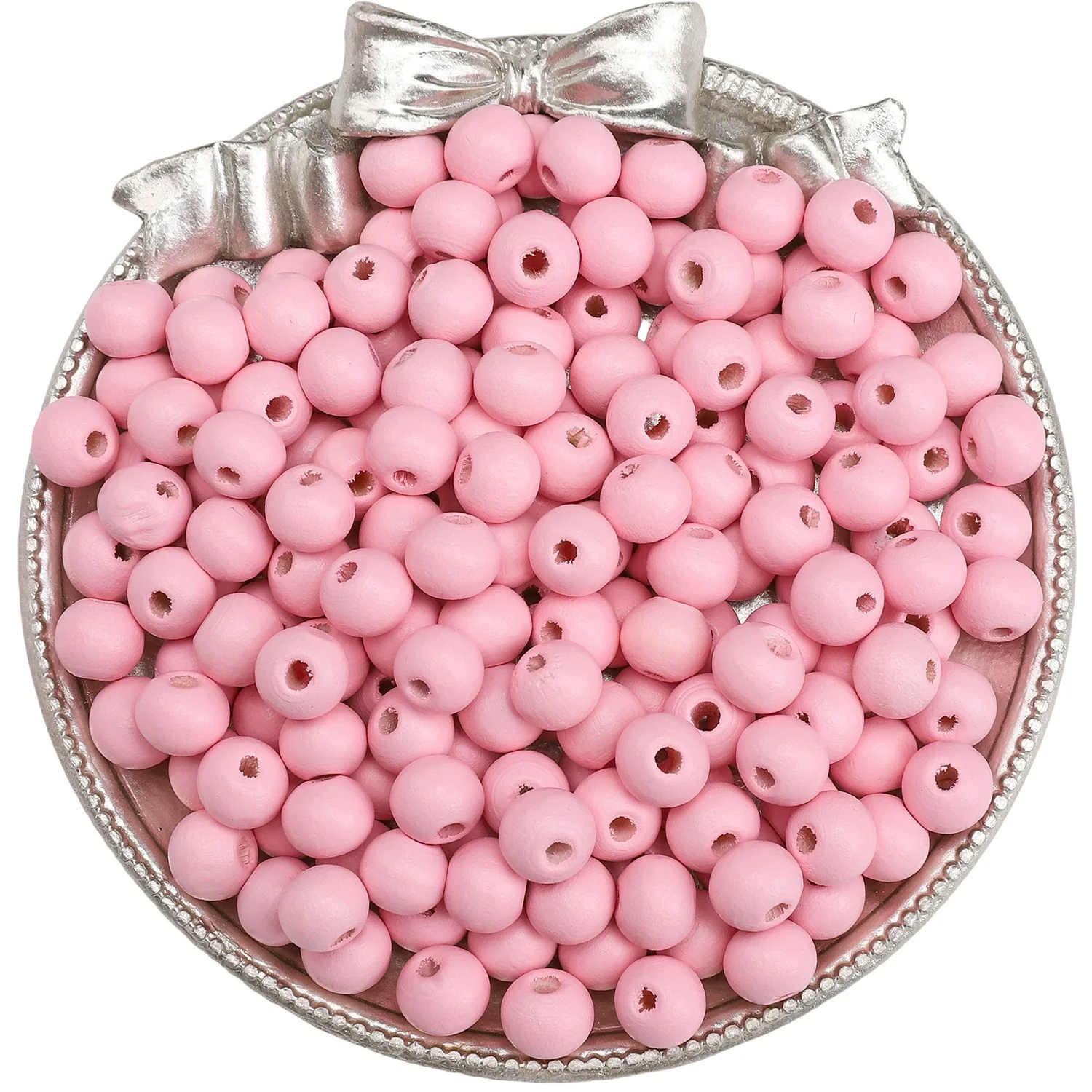 Wooden Round Beads Retro Style Spray Painted Handmade Diy Jewelry Accessories For Bracelet And Mobile Phone Chain - Image 17