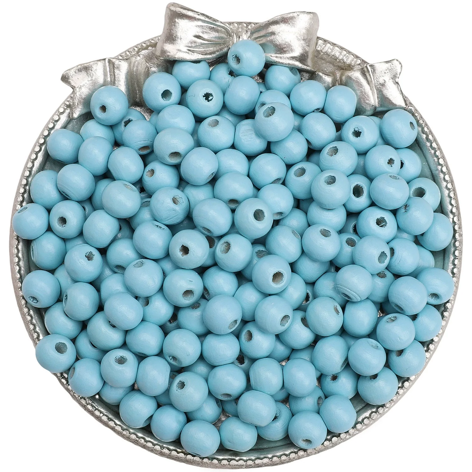 Wooden Round Beads Retro Style Spray Painted Handmade Diy Jewelry Accessories For Bracelet And Mobile Phone Chain - Image 20