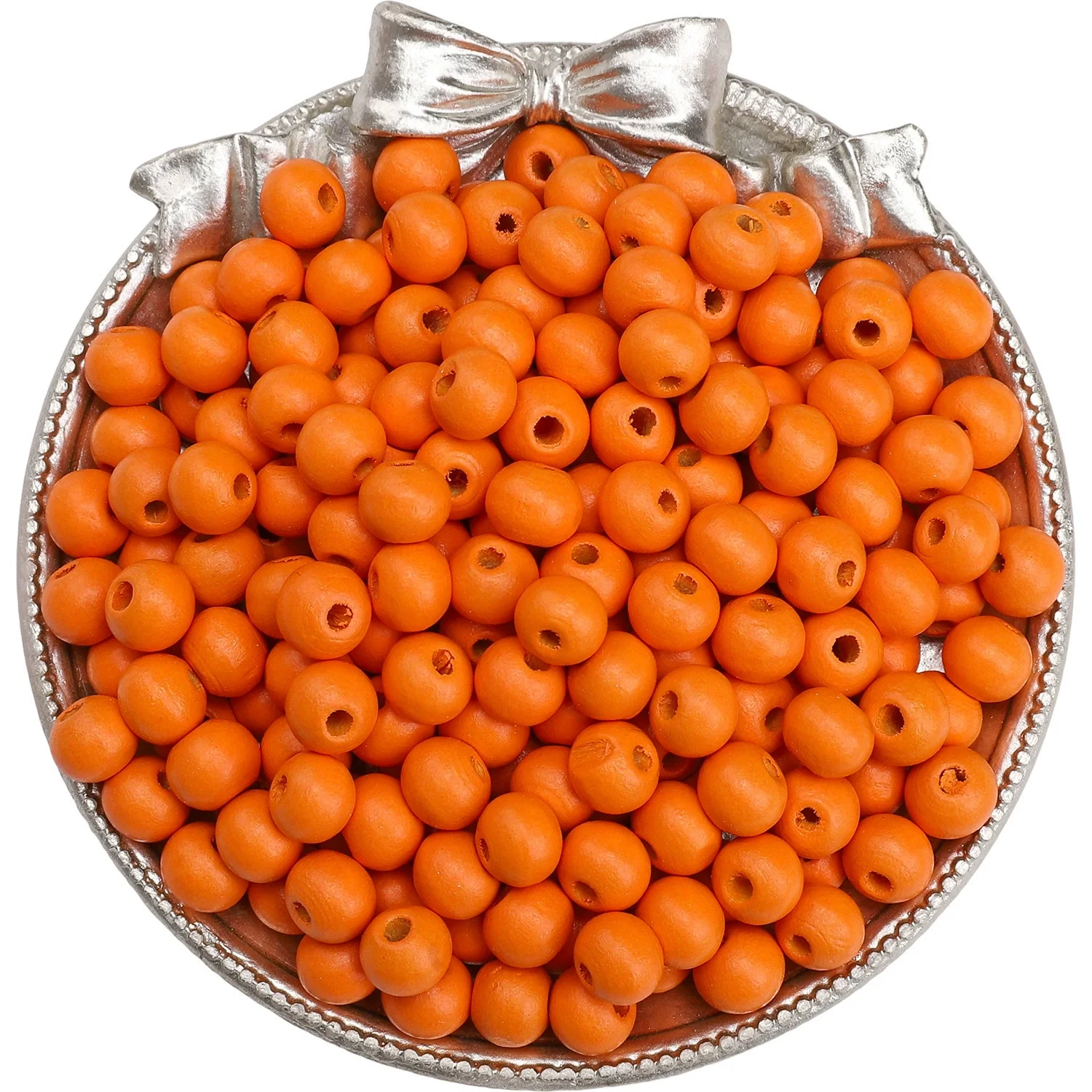 Wooden Round Beads Retro Style Spray Painted Handmade Diy Jewelry Accessories For Bracelet And Mobile Phone Chain - Image 22